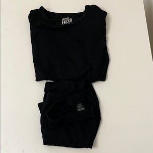 Black 32 Degrees HEAT Baselayer Top and Pants Set Kids Size Small